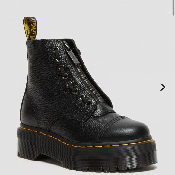 Dr. Martens SINCLAIR MILLED NAPPA LEATHER PLATFORM BOOTS - Picture 1 of 5
